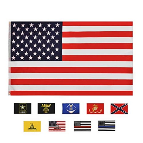 RainRoad American Flag 3x5 ft, Printed Polyester Double-Sided US M...