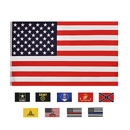 RainRoad American Flag 3x5 ft, Printed Polyester Double-Sided US M...