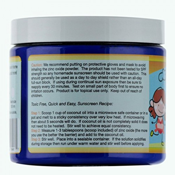 Kid-Safe Zinc Oxide Powder. Lead Free. 100% pure, non-nano, non-ni...
