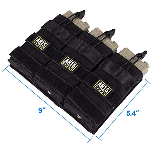 Raiseek Molle Open Top Triple Mag Pouch for Rifle .223/5.56 7.62 M...