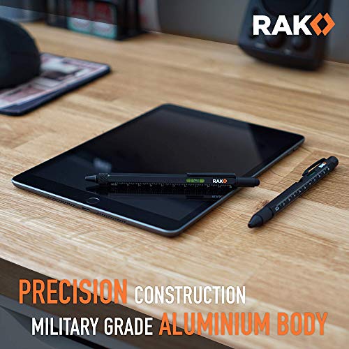 RAK Multi-Tool 2Pc Pen Set - LED Light, Touchscreen Stylus, Ruler,...