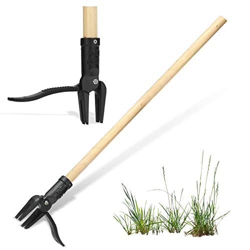 Rakukiri Weed Puller Tool Stand Up Heavy Duty Weed Pulling Tool wi...