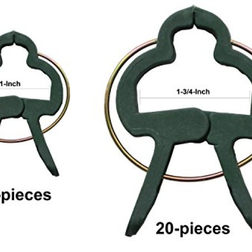 Ram-Pro 40 Piece Green Gentle Gardening Plant & Flower Lever Loop ...