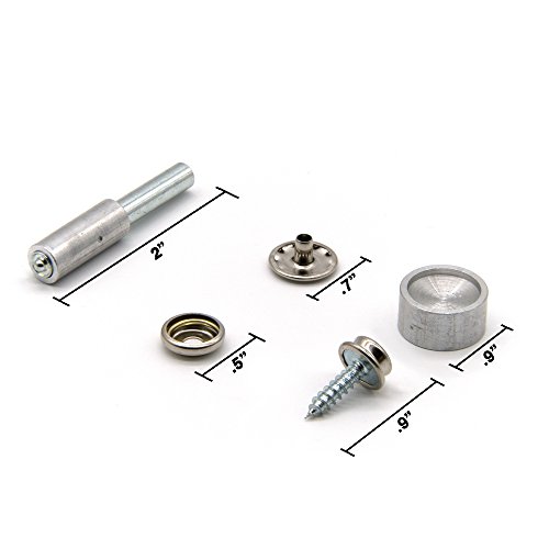 Ram-Pro Boat Cover Upholstery Snap Buttons Stud Screws - Marine Gr...