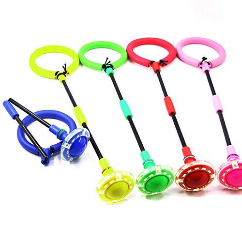 Portable Children LED Flashing Jumping Rope Ball Colorful Ankle Sk...