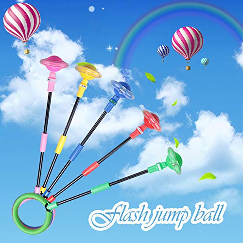 Portable Children LED Flashing Jumping Rope Ball Colorful Ankle Sk...