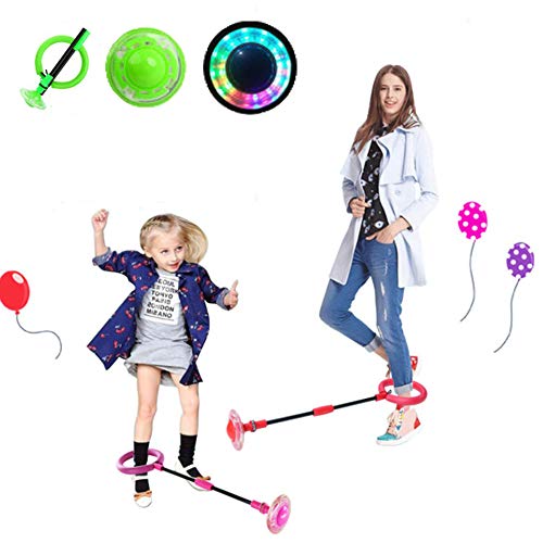Portable Children LED Flashing Jumping Rope Ball Colorful Ankle Sk...
