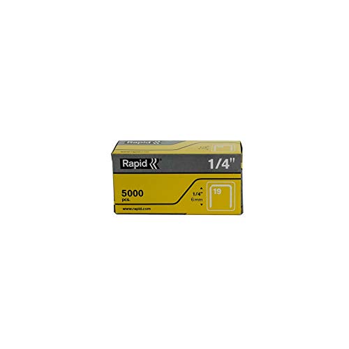 Rapid 23391100 1/4-Inch Fine Wire Staples for R19 Hammer Tacker, 5...
