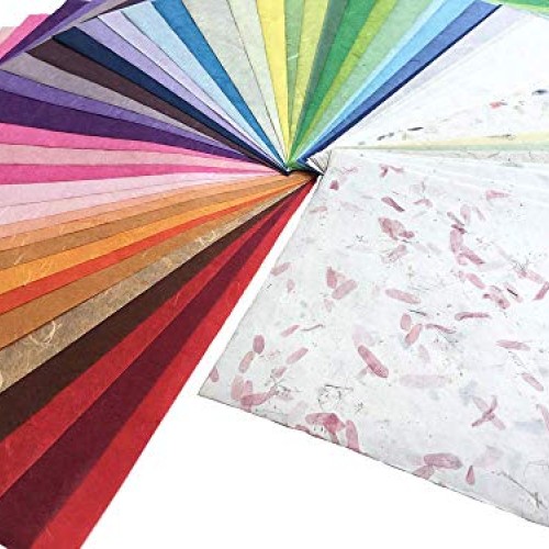 8.5x12 Inches Mulberry Paper Sheet Design Craft Hand Made Art Tiss...