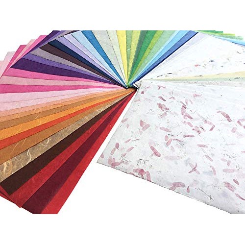 8.5x12 Inches Mulberry Paper Sheet Design Craft Hand Made Art Tiss...