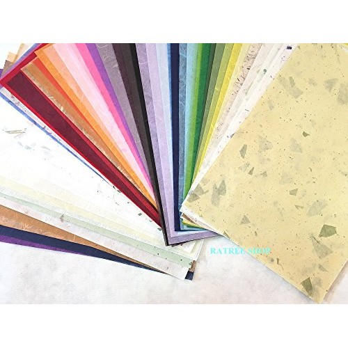 8.5x12 Inches Mulberry Paper Sheet Design Craft Hand Made Art Tiss...