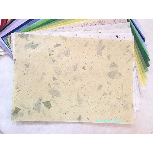 8.5x12 Inches Mulberry Paper Sheet Design Craft Hand Made Art Tiss...