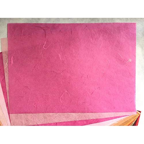 8.5x12 Inches Mulberry Paper Sheet Design Craft Hand Made Art Tiss...