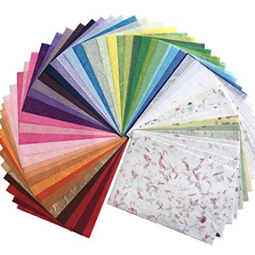 8.5x12 Inches Mulberry Paper Sheet Design Craft Hand Made Art Tiss...