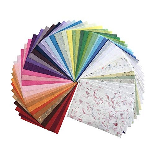 8.5x12 Inches Mulberry Paper Sheet Design Craft Hand Made Art Tiss...