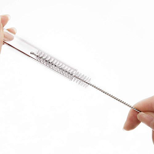 2 Qty Drink Straw Cleaning Brush - Bristle Cleaner for Stainless S...