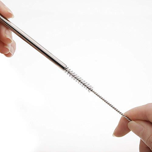 2 Qty Drink Straw Cleaning Brush - Bristle Cleaner for Stainless S...