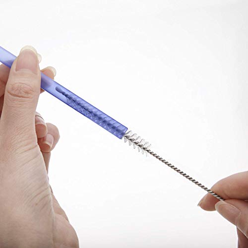 2 Qty Drink Straw Cleaning Brush - Bristle Cleaner for Stainless S...