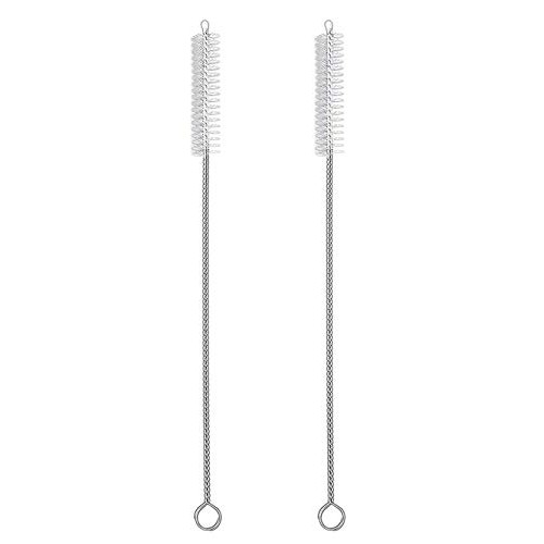 2 Qty Drink Straw Cleaning Brush - Bristle Cleaner for Stainless S...