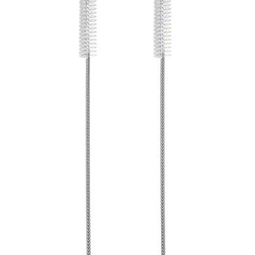 2 Qty Drink Straw Cleaning Brush - Bristle Cleaner for Stainless S...