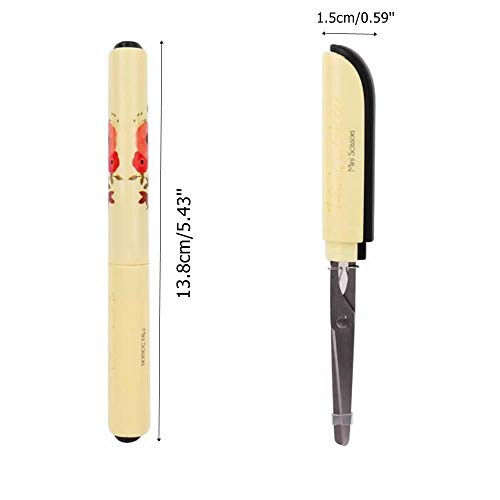 RAYNAG Set of 2 Portable Safe Scissor Mini Folding Paper Cutting S...