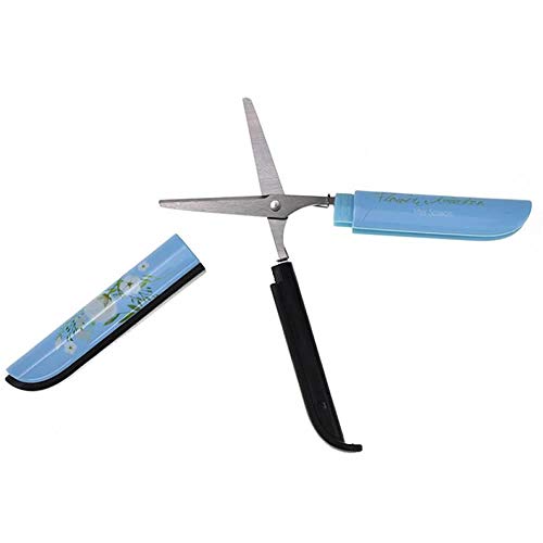 RAYNAG Set of 2 Portable Safe Scissor Mini Folding Paper Cutting S...
