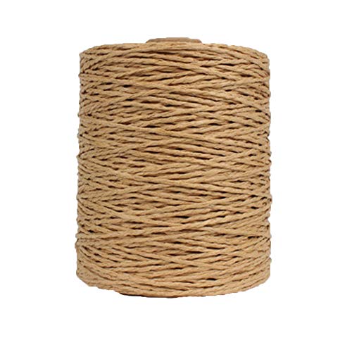 Natural Cotton Raffia Yarn Brown Crochet Summer Sun Hat Yarn,Beach...