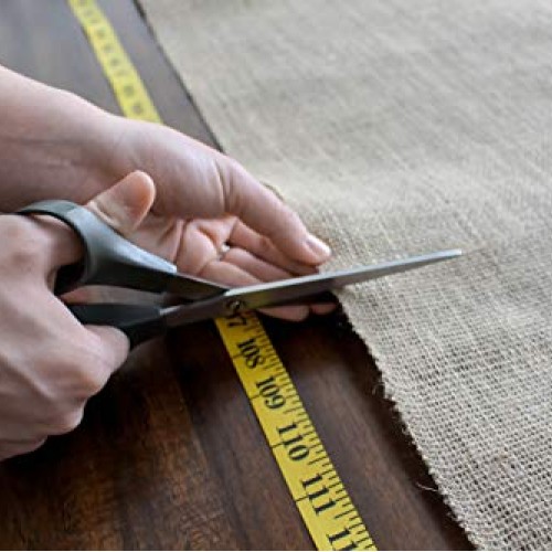 Richcraft 12 x 10yd NO-FRAY Burlap Roll ~ Long Fabric with Finish...