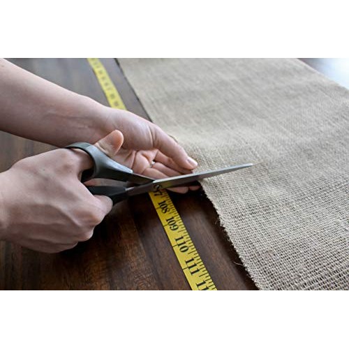 Richcraft 12 x 10yd NO-FRAY Burlap Roll ~ Long Fabric with Finish...