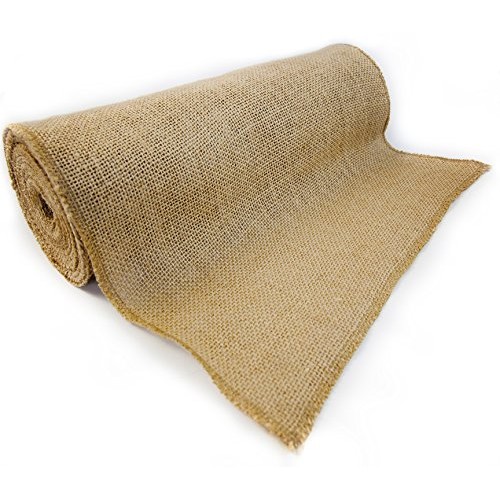 Richcraft 12 x 10yd NO-FRAY Burlap Roll ~ Long Fabric with Finish...