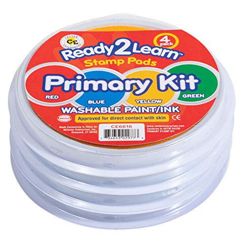Center Enterprises Ready2Learn Washable paint/Ink Stamp Pads prima...