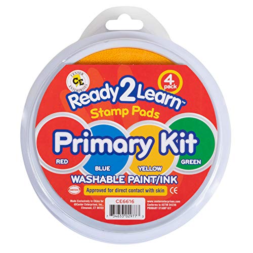 Center Enterprises Ready2Learn Washable paint/Ink Stamp Pads prima...