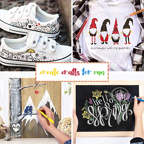 Paint pens, Acrylic Paint Markers for Rocks, Craft, Ceramic, Glass...