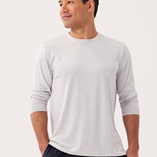 4 Pack:Mens Long Sleeve T-Shirt Workout Clothes Quick Dry Fit Gym ...