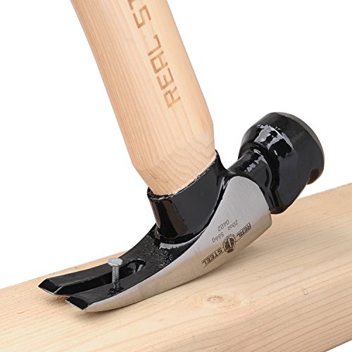 Real Steel 0402 Hickory Rip Claw Hammer, 20 oz