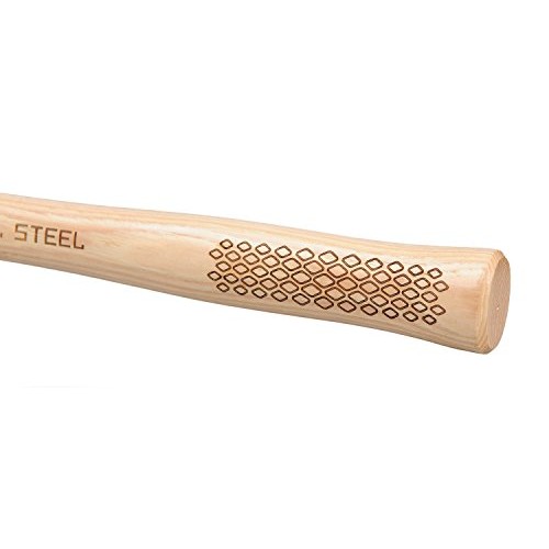 Real Steel 0421 Solid Brass Non-Sparking Hammer, Hickory Wood Hand...