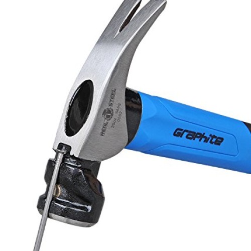 REAL STEEL 0502 Jacketed Graphite Rip Claw Hammer, 20 oz