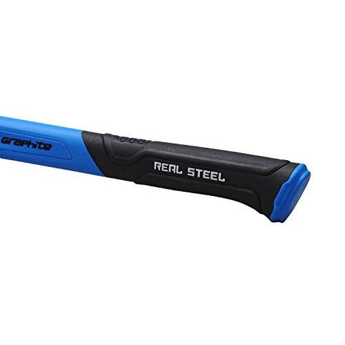 REAL STEEL 0502 Jacketed Graphite Rip Claw Hammer, 20 oz