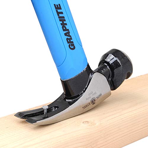 REAL STEEL 0502 Jacketed Graphite Rip Claw Hammer, 20 oz