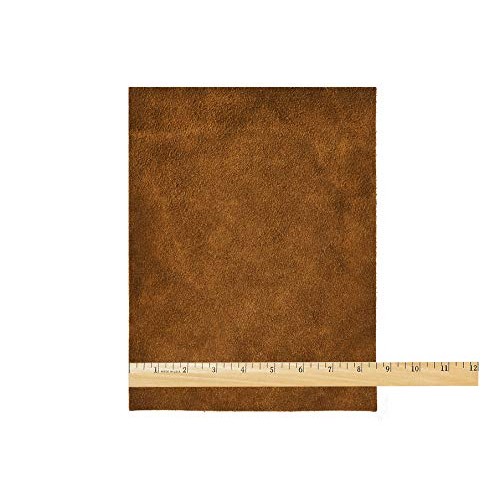 Realeather Suede Leather, Medium Brown