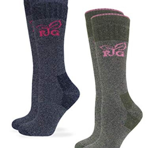 Realtree Girl Womens Merino Wool Blend Cushion Boot Socks 2 Pair ...