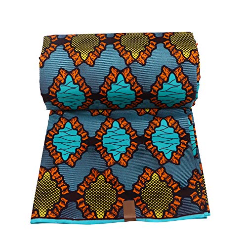 Ankara African Polyester Wax Prints Fabric 2019 RealWax 6 Yards Af...