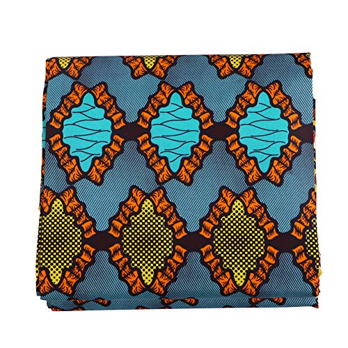 Ankara African Polyester Wax Prints Fabric 2019 RealWax 6 Yards Af...