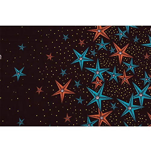 Fashion African Wax Print Fabric New Soft Cotton Fabric Black & Bl...