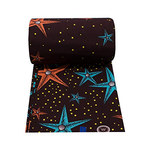 Fashion African Wax Print Fabric New Soft Cotton Fabric Black & Bl...