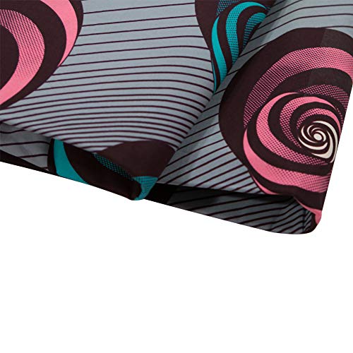 New Soft Cotton Fabric Fashion African Wax Print Fabric Circle par...