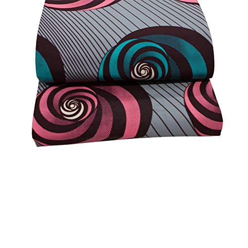 New Soft Cotton Fabric Fashion African Wax Print Fabric Circle par...