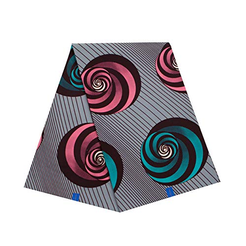 New Soft Cotton Fabric Fashion African Wax Print Fabric Circle par...