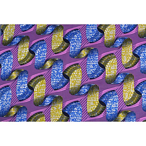 Realwax African Wax Prints Fabric New Ankara Bazin 6 Yards African...