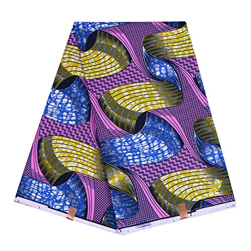 Realwax African Wax Prints Fabric New Ankara Bazin 6 Yards African...